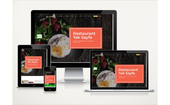 Restaurant Web Sitesi Onepage v4.0